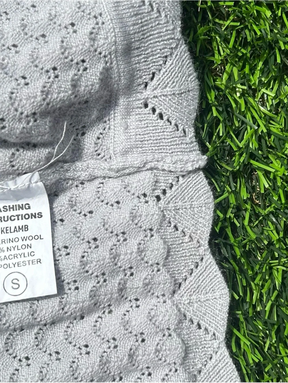 Light Gray Women's Open Front Knit Cardigan Sweater